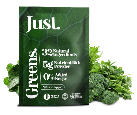 JUST Greens Powder 150g Superfood Supplement for Energy, Gut Health, Detox & Weightloss, Packed with Fibre, Protein, Collagen & Vitamins
